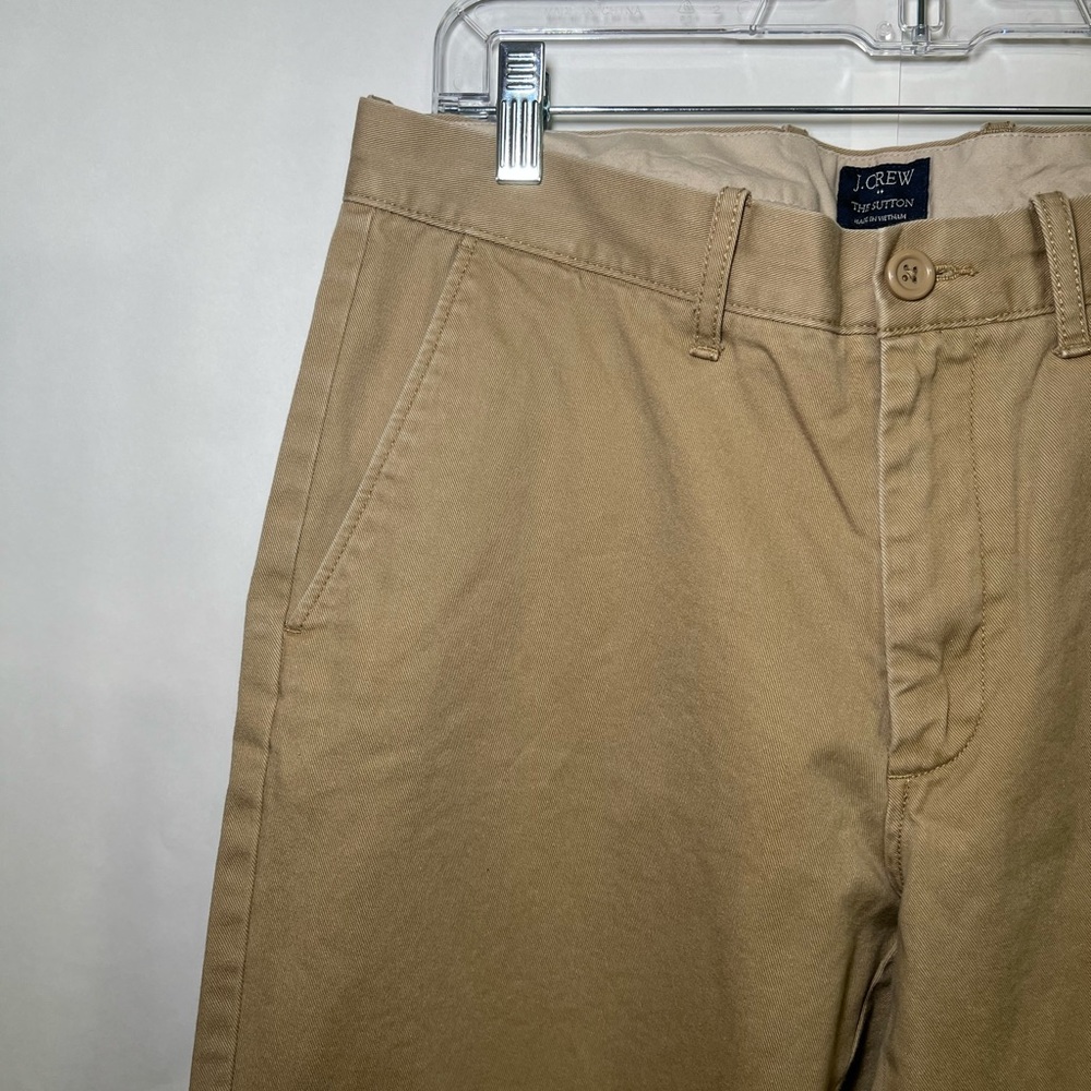 J. Crew Men's Dark Khaki “The Sutton” Chinos Size 31x30 - Picture 2 of 7